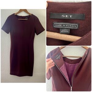 SET made in bulgaria virgin wool dress Size 4